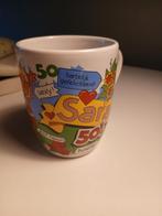 Mok Sarah hoera 50 jaar, Verzenden, Overige stijlen, Kop(pen) en/of Schotel(s)