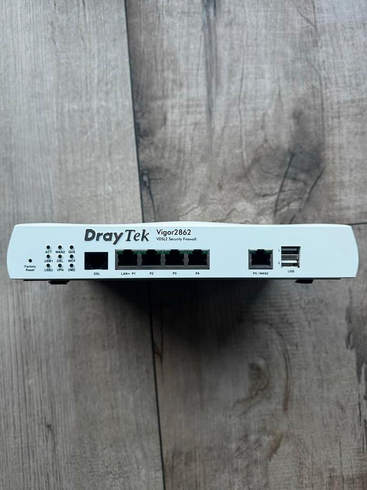 Draytek VDSL Router Vigor 2862, Computers en Software, Routers en Modems, Gebruikt, Ophalen of Verzenden