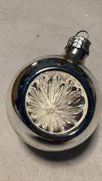 Vintage kerstbal, zilver, Diversen, Kerst, Ophalen of Verzenden, Zo goed als nieuw
