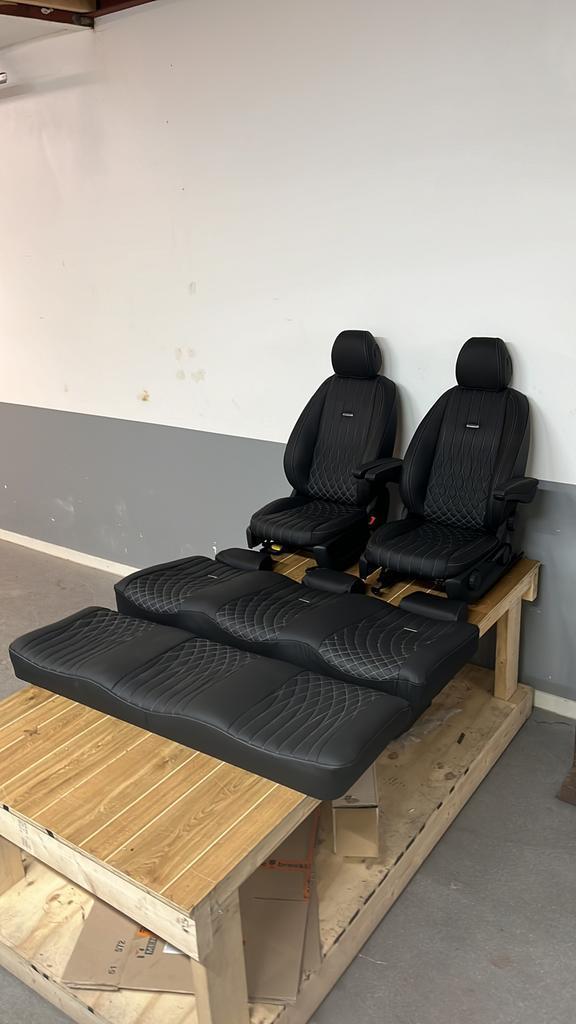 Mercedes Vito bestuurdersstoel +bijrijders stoel nappa leer, Auto-onderdelen, Interieur en Bekleding, Ophalen of Verzenden
