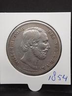 Rijksdaalder 1854 koning Willem III, Postzegels en Munten, Munten | Nederland, Koning Willem III, Zilver, Ophalen of Verzenden