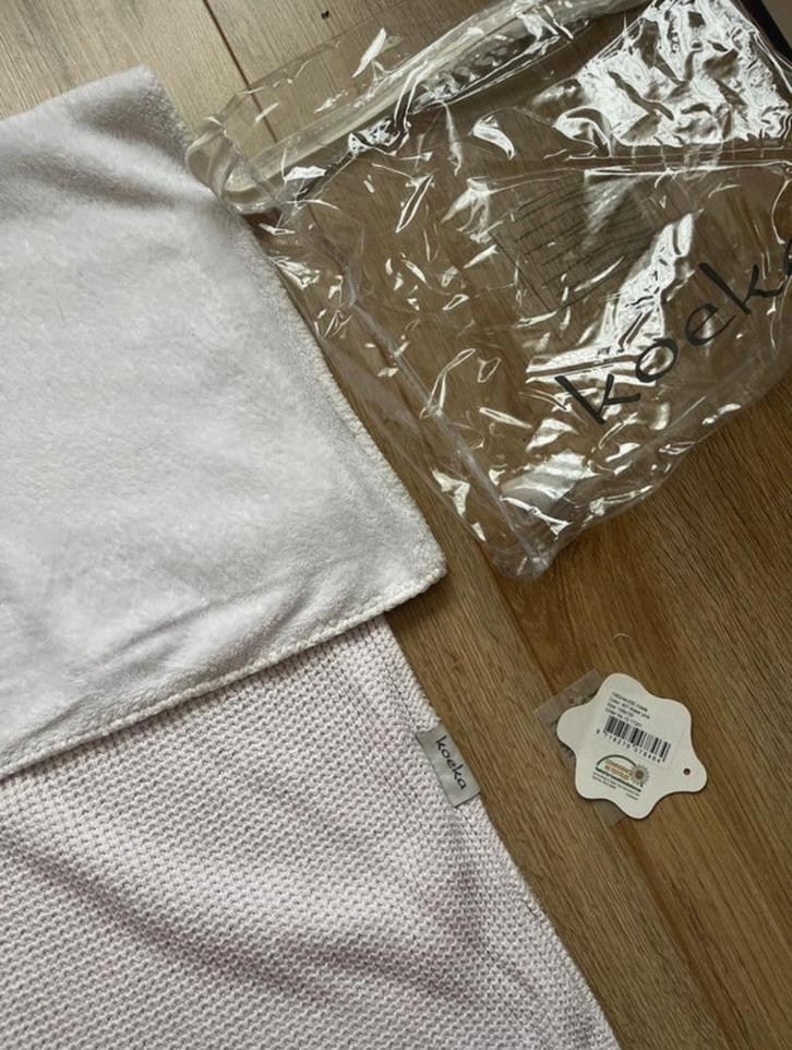 Koeka Vizela ledikant deken teddy, Kinderen en Baby's, Dekens, Slaapzakjes en Inbakerproducten, Zo goed als nieuw, Deken, 100 cm of meer