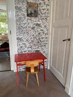 Vintage jaren 60 kinderbureautje met stoel van Herlag, Ophalen, Gebruikt, Tafel(s) en Stoel(en)