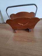 Hout metaal, Huis en Inrichting, Woonaccessoires | Krantenbakken en Lectuurbakken, Ophalen, Gebruikt