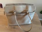 Burkely leren werktas - rits defect, Sieraden, Tassen en Uiterlijk, Tassen | Damestassen, Ophalen, Gebruikt, Beige, Handtas