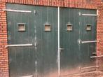 Garage deuren, Doe-het-zelf en Verbouw, Deuren en Horren, 215 cm of meer, Gebruikt, 120 cm of meer, Hout