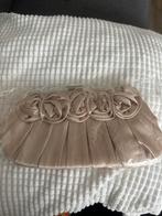 Beige Avondtasje Clutch met Bloemen, Ophalen of Verzenden, Nieuw, Beige, Overige merken