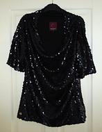 Anja Gockel opvallende pailletten top feestelijk mt L 47714, Kleding | Dames, ., Maat 42/44 (L), Ophalen of Verzenden, Zo goed als nieuw