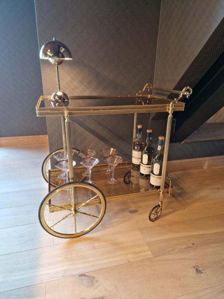 Franse serveerwagen, Hollywood Regency, Antiek en Kunst, Curiosa en Brocante, Ophalen