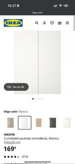 IKEA HASVIK – Set schuifdeuren (Wit) – Pair of Sliding Doors, Huis en Inrichting, Kasten | Overige, Ophalen of Verzenden, Nieuw