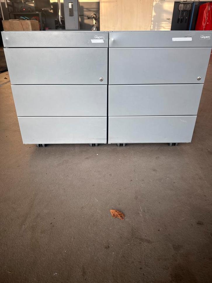 Gispen ladeblokken (2 stuks), Huis en Inrichting, Kasten | Ladekasten, Gebruikt, Ophalen