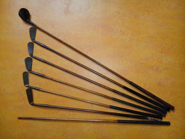 Set antieke golfclubs vintage Jack White e.a., Sport en Fitness, Golf, Gebruikt, Set, Ophalen of Verzenden