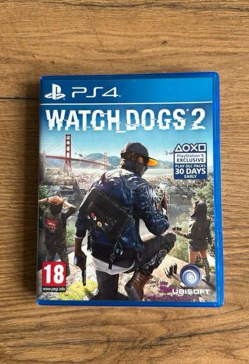 Watch Dogs 2, PS4, Spelcomputers en Games, Games | Sony PlayStation 4, Zo goed als nieuw, Overige genres, 1 speler, Vanaf 18 jaar