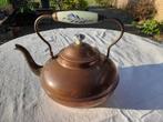 Koperen ketel met handvat porselein, Ophalen of Verzenden