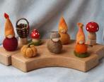 Herfst Seizoenstafel pompoen paddestoel Vrije School steker, Hobby en Vrije tijd, Vilt, Verzenden, Nieuw, Figuurtje(s), Wolvilt