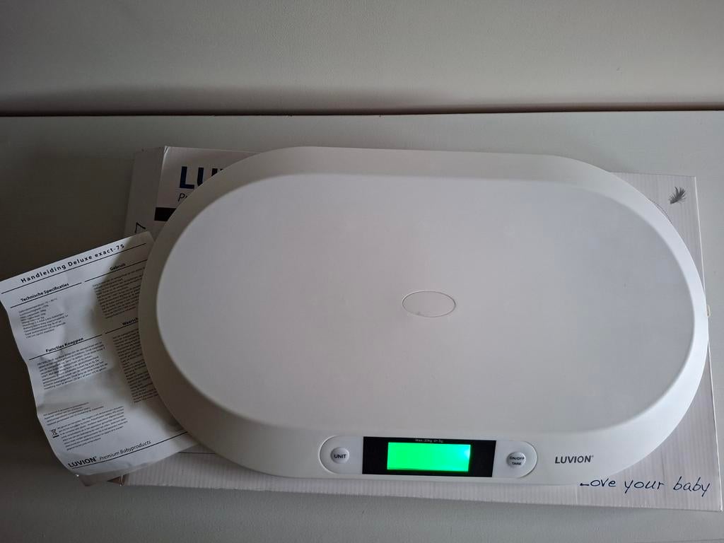 Luvion Babyweegschaal Deluxe Exact '75 - Nieuwstaat!, Overige typen, Zo goed als nieuw, Standaard, Ophalen
