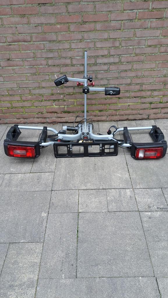 Fietsendrager movanext, Auto diversen, Fietsendragers, Gebruikt, Trekhaakdrager, 2 fietsen, Elektrische fiets, Ophalen