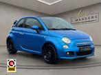 Fiat 500C 1.2 Sport 2014 BLAUW | Cabrio | Leder | Airco, Auto's, Voorwielaandrijving, Gebruikt, 4 cilinders, Cabriolet