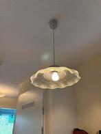 Bloemvormige Hanglamp, Huis en Inrichting, Lampen | Hanglampen, Ophalen, Zo goed als nieuw, Glas, Minder dan 50 cm