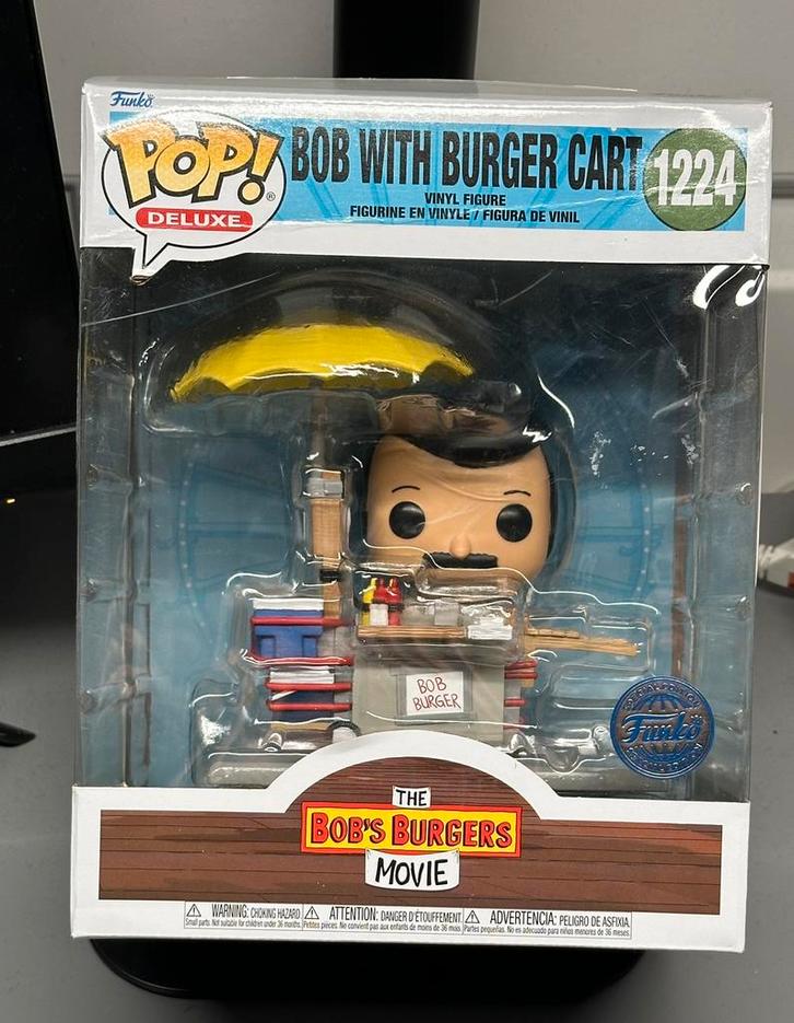 Funko Pop! Deluxe – Bob with the Burger Cart (Bob’s Burgers), Verzamelen, Poppetjes en Figuurtjes, Zo goed als nieuw, Ophalen of Verzenden