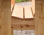 Douglas houten tuinbank met ergonomische zit, Ophalen, Info@wootscreations.nl, Nieuw, Brabantweg 7