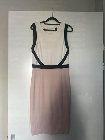 Prachtige designer jurk dress MarcCain roze cream zwart 38/M beschikbaar voor biedingen