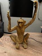 Gouden aap lamp met lampenkap (industrieel), Ophalen of Verzenden, Zo goed als nieuw, Industieel, 50 tot 75 cm