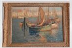 GROOT WERK OSTENDE 1938 GESIGNEERD Chris de bruyn, Antiek en Kunst, Ophalen