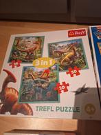 Diverse kinderpuzzels - Cars, Dino, Paw Patrol, Ophalen of Verzenden, Meer dan 50 stukjes, Zo goed als nieuw, 2 tot 4 jaar