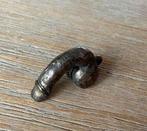 Zilveren Fallus Amulet, Overige merken, Gebruikt, Ophalen of Verzenden, 1 bedel