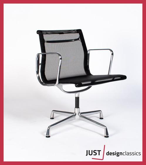 Vitra Eames ea108 Zwart Netweave Gepolijst voorraad 18, Huis en Inrichting, Stoelen, Zo goed als nieuw