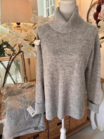 Nieuwe, Grijze, gemêleerde, trui Opus, 36-38, 45% alpaca. beschikbaar voor biedingen