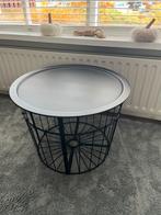 IKEA Bijzettafel / Opbergtafel Zwart, Huis en Inrichting, Tafels | Bijzettafels, Ophalen, Minder dan 45 cm, Metaal of Aluminium