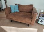 Loveseat cognac kleur, Huis en Inrichting, Banken | Sofa's en Chaises Longues, Ophalen, Zo goed als nieuw, 75 tot 100 cm, Minder dan 150 cm
