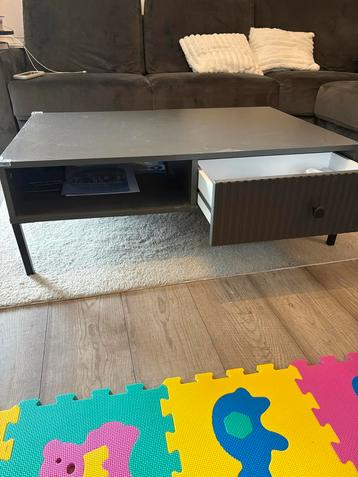Salontafel antraciet grijs met lades