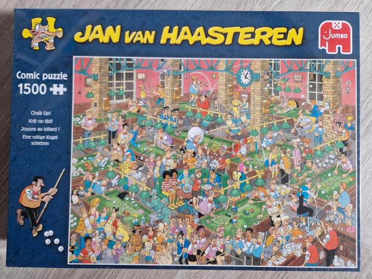 NIEUWE  JAN VAN HAASTEREN Legpuzzel 1500st krijt op tijd, Hobby en Vrije tijd, Denksport en Puzzels, Nieuw, Legpuzzel, 500 t/m 1500 stukjes