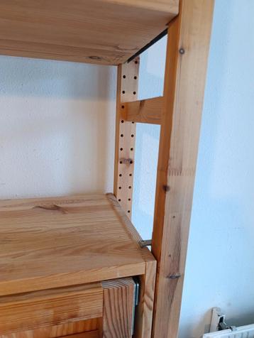 IKEA Ivar Klaptafel Bureau met Stellingkast Grenenhout - afbeelding 4