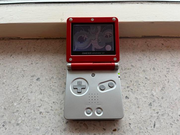 Game Boy Advance SP Mario Edition, Spelcomputers en Games, Spelcomputers | Nintendo Game Boy, Gebruikt, Game Boy Advance SP, Met games