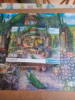 Mooie puzzel van Clementoni tuinhuis 1000 stukjes, Ophalen of Verzenden, 500 t/m 1500 stukjes, Zo goed als nieuw