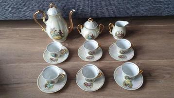 6-persoons porselein Servisch FP Zajecar mokka servies beschikbaar voor biedingen