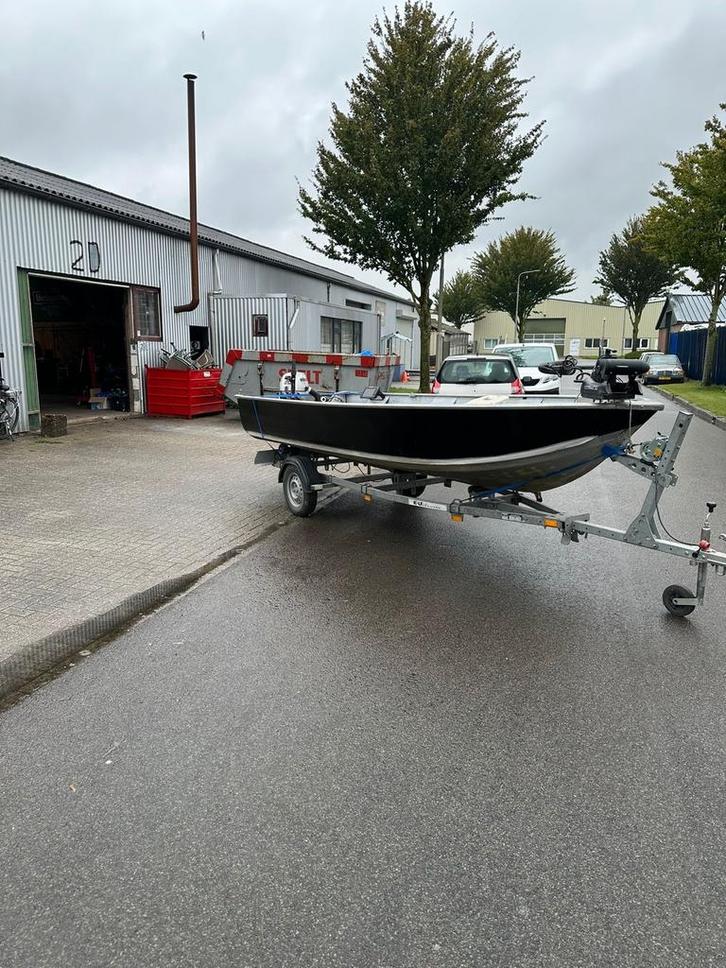 Sea Nymph 16ft + Honda 20pk + Trailer + Fronttroller, Watersport en Boten, Vis- en Consoleboten, Zo goed als nieuw, 10 tot 30 pk