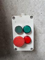 Drukknopkast telemecanique groen en rood, Hobby en Vrije tijd, Elektronica-componenten, Gebruikt, Ophalen of Verzenden