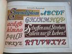015)ANTIEK BOEKJE-BUNTE SCHRIFTEN- KALLIGRAFIE - TYPOGRAFIE, Antiek en Kunst, Antiek | Boeken en Bijbels, Ophalen of Verzenden
