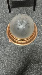 Vintage glazen plafond lamp jaren 40/50, Antiek en Kunst, Ophalen of Verzenden