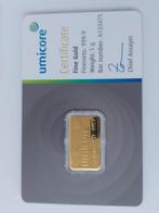 5 gram goud baartje Umicore, Ophalen of Verzenden, Goud