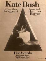Paginagrote A3 advertentie KATE BUSH Hammer Horror release, Ophalen of Verzenden