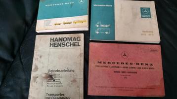 Koopje, 8 stuks MERCEDES/ HANOMAG bedrijfswagens handleiding beschikbaar voor biedingen