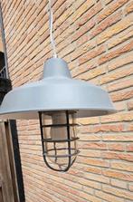 Leuke hanglamp industrieel grijs met glas, Ophalen, Zo goed als nieuw, Glas, Minder dan 50 cm