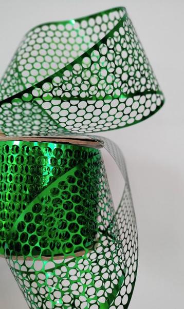 Groen Metalen Geperforeerd Lint - 50 Meter beschikbaar voor biedingen