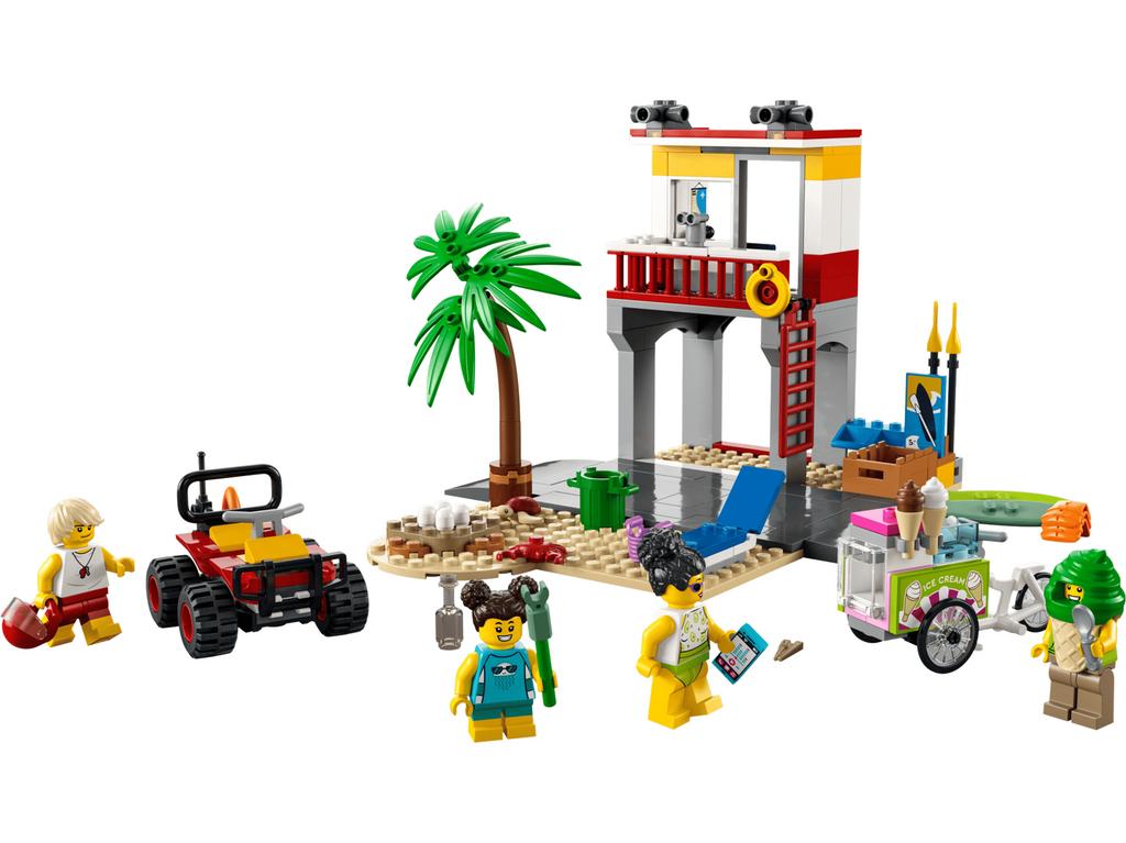 Lego City 60328 Strandwachter uitkijkpost met wegplaten, Kinderen en Baby's, Speelgoed | Duplo en Lego, Ophalen of Verzenden, Zo goed als nieuw